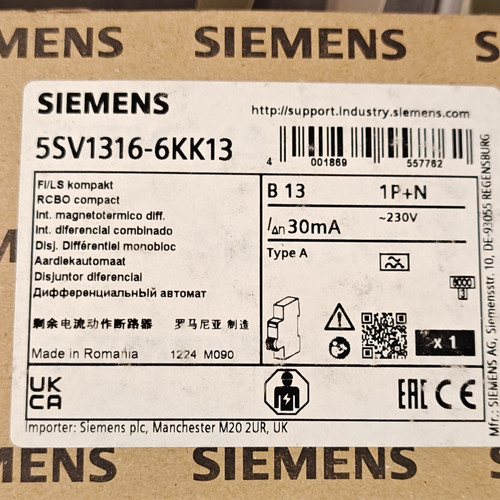 Siemens 5sv1316 6kk13 - 5sv1316-6kk13, rcbo