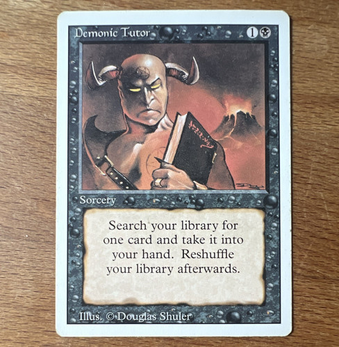 Demonic tutor revised - ,