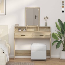 Schminktisch mit 1/2 Schubladen & Spiegel Waschtisch Frisiertisch Kosmetiktisch