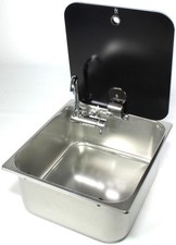 Can LR1760 Spüle Waschbecken Spülbecken mit Wasserhahn Camping Edelstahl 1663809