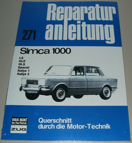 Reparaturanleitung simca 1000 - reparaturanleitung,