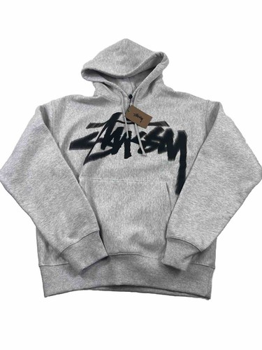 Stussy dizzy stock hoodie ash