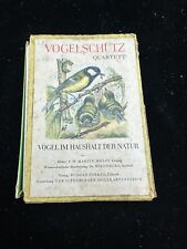 DDR Lehr-Quartettspiel VOGELSCHUTZ Quartett /  VEB Altenburger / sehr ALT / JO