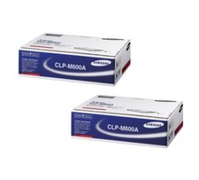 2x Original SAMSUNG Toner CLP-M600A Magenta für CLP-600 CLP-650 Neutrale Schacht