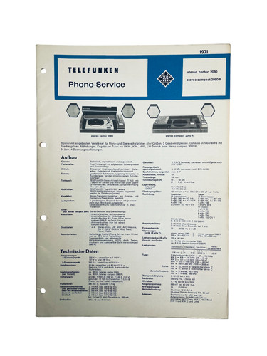 Original telefunken stereo - original,