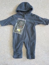 BMS, Kapuzenoverall, Antarctic Clima Fleece, gefüttert, grau, Gr. 62, neu 