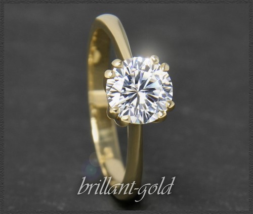 Gold diamant ring mit 15ct - gold,