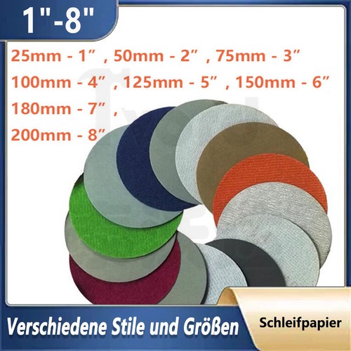 8 klett schleifscheibe - 1",
