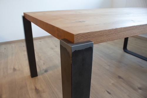 Tischbein rohstahl quadratrohr - tischbein,