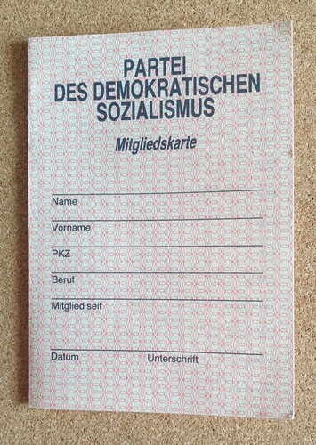 Pds mitgliedskarte blanko - pds,