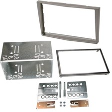 Doppel DIN Auto Radio Blende Dunkel Grau für Opel Astra H Corsa D Zafira Antara