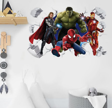 Spiderman Hulk Wandtattoo Wanddeko Wandaufkleber Aufkleber Wand Sticker Marvel