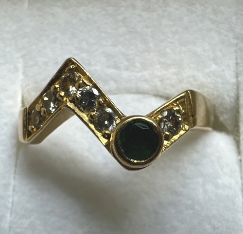 Ring gg750 mit smaragd und - gg750,,