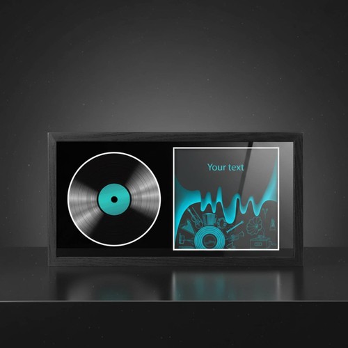 Disc album frame wall mount - album,