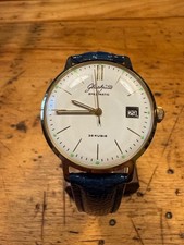 GUB Glashütte Spezimatic Kal.75 Herrenuhr Glasdruckboden