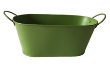 Zinkwanne blumentopf oval - zinkwanne,