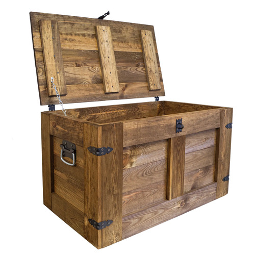 Grosse holztruhe oskar - holztruhe,