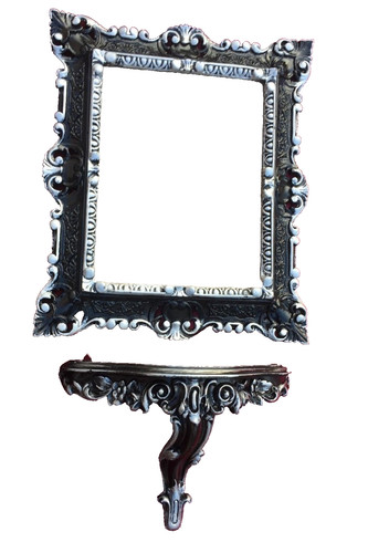 Wandspiegel mit konsole barock - wandspiegel,