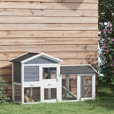 PawHut Kaninchenstall 2 Etagen