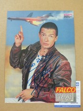 FALCO signed Autogramm signiert auf 21x28 cm Zeitungsfoto  ACOA  COA