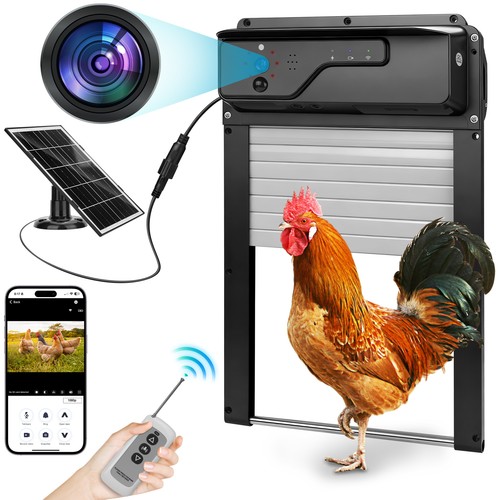 Solar hühnerklappe mit - solar,