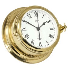 Schatz Midi Glasenuhr Messing
