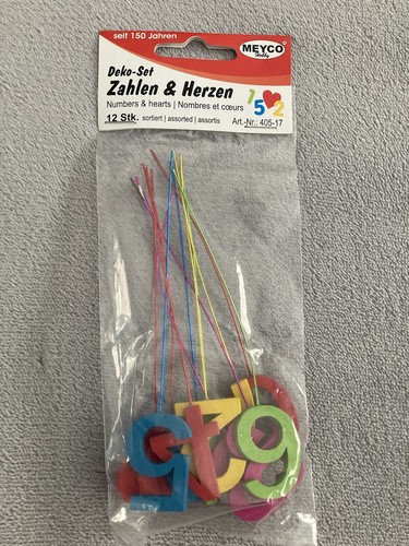 Deko set zahlen - deko,