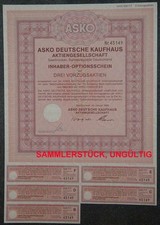 ASKO Deutsche Kaufhaus Aktiengesellschaft 3er-OS 1986