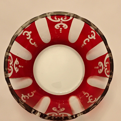 Antike böhmische glasschale - böhmische,