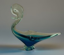 Glas Figur ENTE Handarbeit