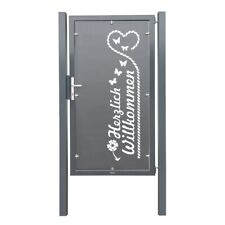 Design Tor Gartentor Toranlage Blechtor Sichtschutz Tore Tür Gartenzaun Zaun