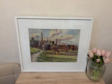 Gemälde Aquarell / Industrie / Reutlingen
