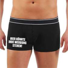 Männer lustige Boxershorts Hier könnte ihre Werbung stehen Fake Spruch Sprüche