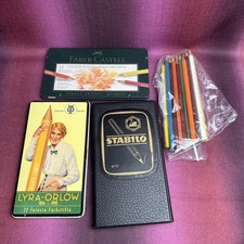 alte Buntstifte Eberhard Faber 3600 Stabilo 8770 Lyra 1806 Faber Castell Vintage