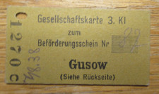 Alte Eisenbahn Fahrkarte /