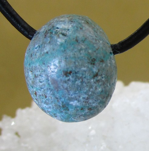 Chrysokoll trommelstein - ,