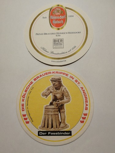 Bierdeckel brauerei reissdorf - bierdeckel,