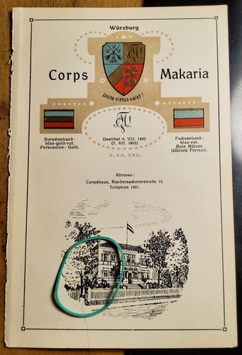 Corps makaria würzburg - würzburg,
