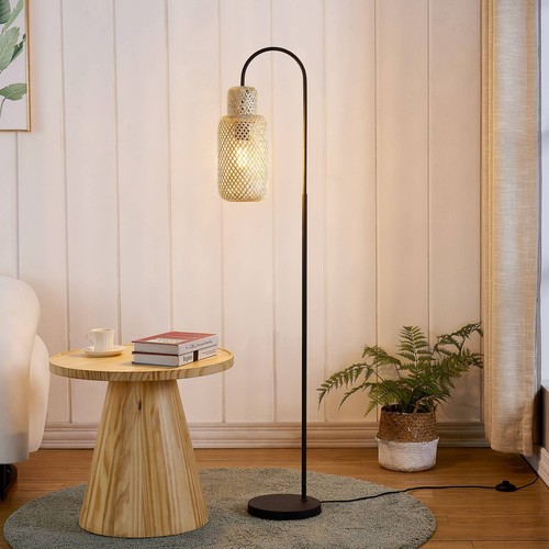 Lindby stehlampe bambus - lindby,