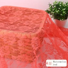 Rose Spitze Stoff  50cm*150CM Kleidung Vorhang Moskitonetz Haustextilien Kunst