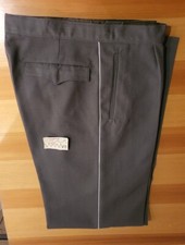 NVA LASK Offizier Uniformhose grau gerader Schnitt mit weißer Paspelierung DDR