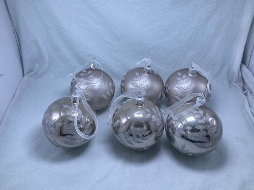 Christbaumkugeln silber - 6, x