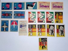 Streichholz Etiketten - Lufthansa - DDR u.a.