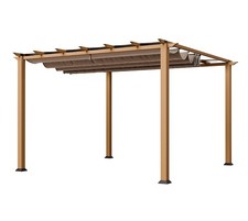 Gartenpavillon Pavillon Florida Paragon 350x350 hellbraun Unterstand B-Ware