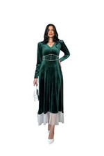 Samtkleid KLEID lang SEXY SAMT elegant Weihnachten Neujahr Party