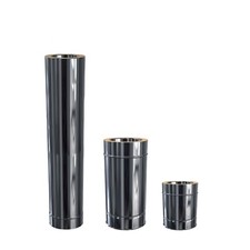 Edelstahl Schornstein Längenelement doppelwandig DW 113-200 mm Kamin Ofen Rohr 