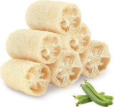 100 Bio Luffa Naturschwamm 6st Groß Küchenbad Trocknen Weich Reinigung Peeling