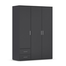 Drehtürenschrank - grau