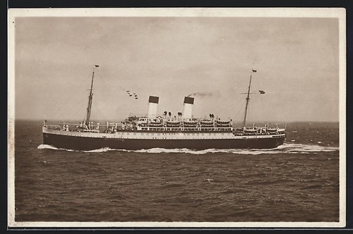 Zweischrauben motorschiff - ak, zweischrauben-motorschiff