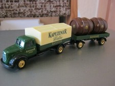 Verkaufe Modell LKW Oldtimer mit Hänger - Kapuziner Weißbier - 1:87